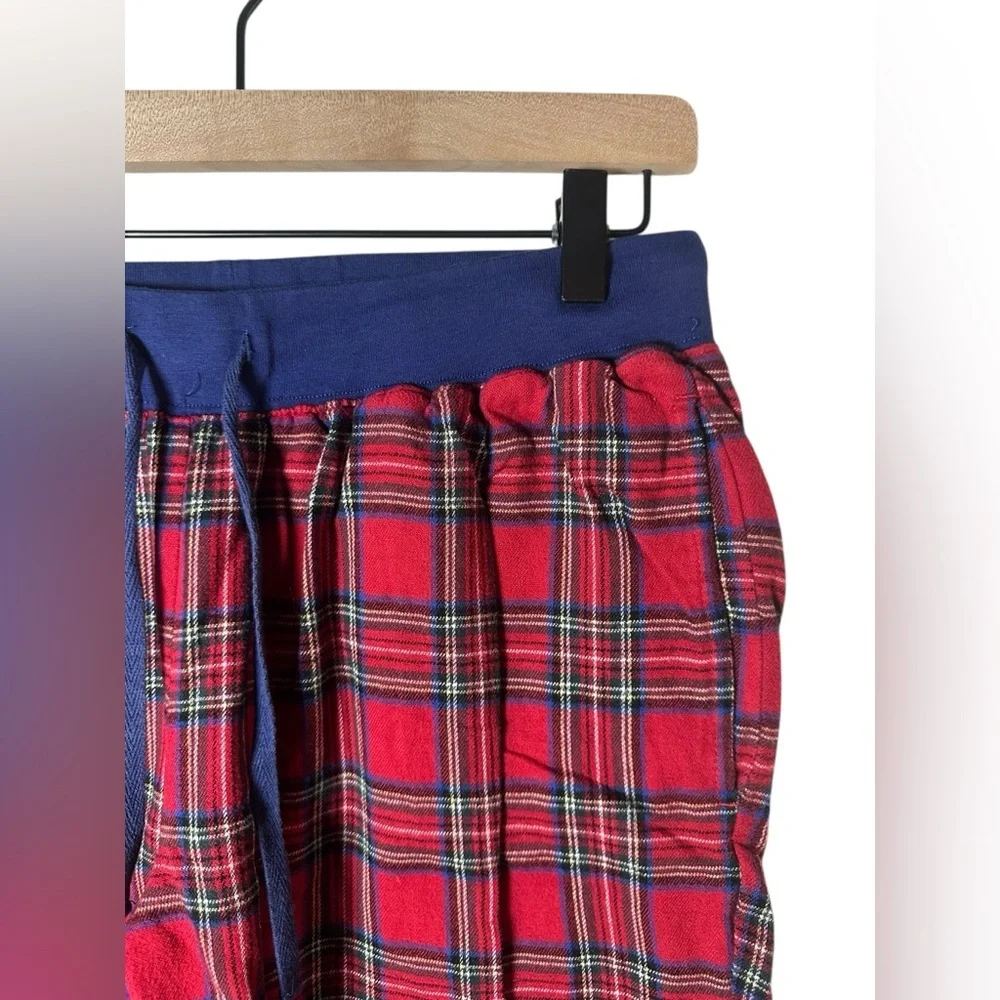 L.L. Bean‎ Men’s Plaid Flannel Pajama Pants Red Blue M Regular